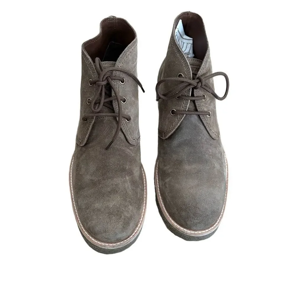 Panama Jack Gael Leather Boots Grayish Brown Suede Ankle Waterproof Classic